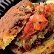 Beer-and-Beef Chili Sliders on Bacon Biscuits with Tomatillo Ketchup