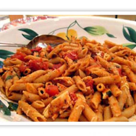 Chicken Penne Pasta Recipe - Vodka, Tomato and Basil Sauce