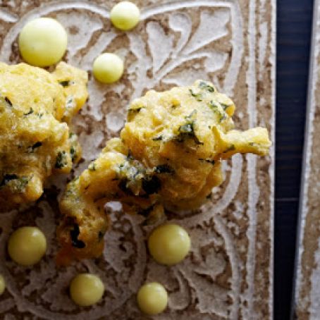 Seaweed and Tofu Beignets with Lime Mayonnaise