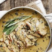 Pork Loin with Wine and Herb Gravy