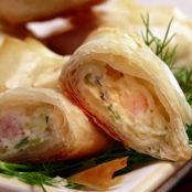 Shrimp and Cream Cheese Phyllo Triangles