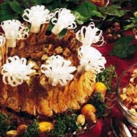 Crown Roast of Pork with Apple-Cranberry Stuffing