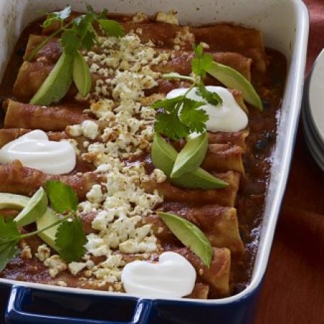 Sweet Potato & Black Bean Enchiladas