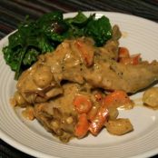 Rabbit In Creamed Sauce