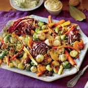 Roasted Vegetable Salad with Apple Cider Vinaigrette