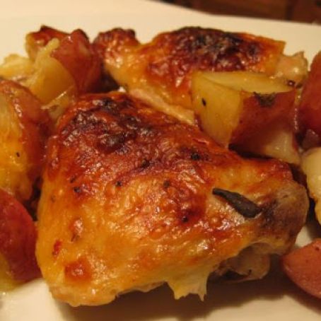 One-Pan Chicken and Potato Bake