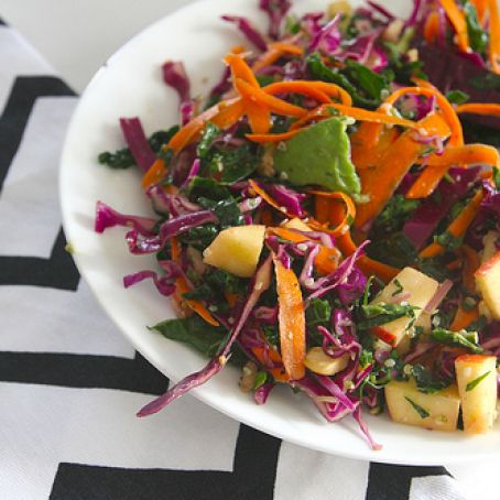 Kale Slaw with Red Cabbage & Carrots – Shutterbean
