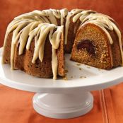 Pumpkin Truffle Pound Cake with Browned Butter Icing