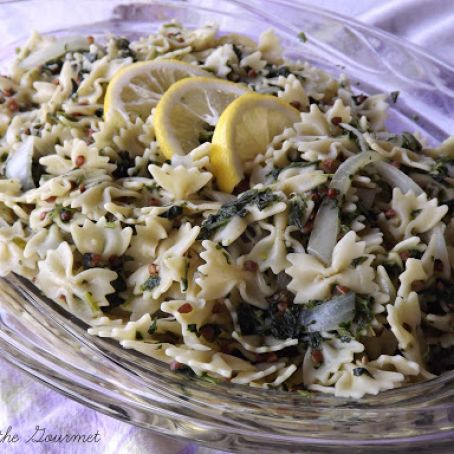 Bowties with Spinach and Barley
