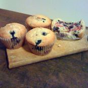 Jumbo Raspberry Blueberry Muffins