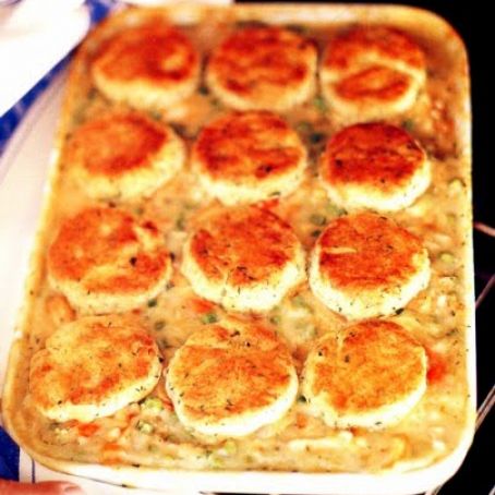 Chicken Stew with Biscuits