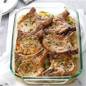 Pork Chops with Scalloped Potatoes Recipe