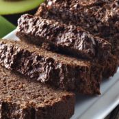Gluten-Free Fudgy Chocolate Avocado Bread
