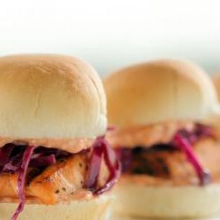 Shoreline Salmon Sliders and Crispy Slaw
