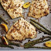 BAKED FLOUNDER WITH FRESH LEMON PEPPER