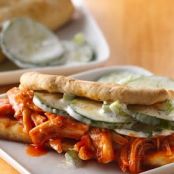 Meals (Kickin' Chicken Sandwiches with Cucumber Topping)