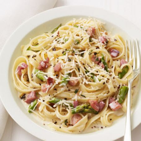 Pasta With Asparagus and Prosciutto