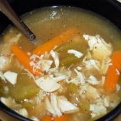 Moms turkey soup