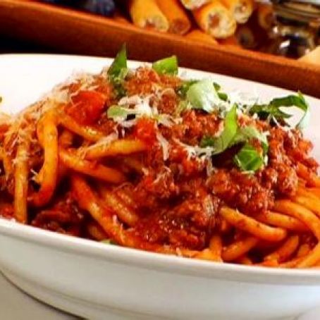 Perciatelli with Bolognese