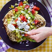 Meals (Chicken Souvlaki & Tzatziki Sauce on Garlic Naan)