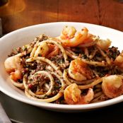 Meals (Bucatini with Pesto & Shrimp)