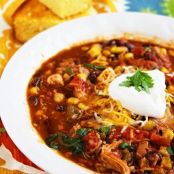 Crock Pot Chicken Taco Chili
