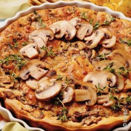 Fresh Mushroom Clafouti