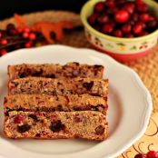 Chocolate Chip Cranberry Pecan Bread (grain free)