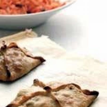 Beef Knishes with Carrot Salad