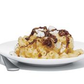 Mac and Two Cheeses with Caramelized Shallots