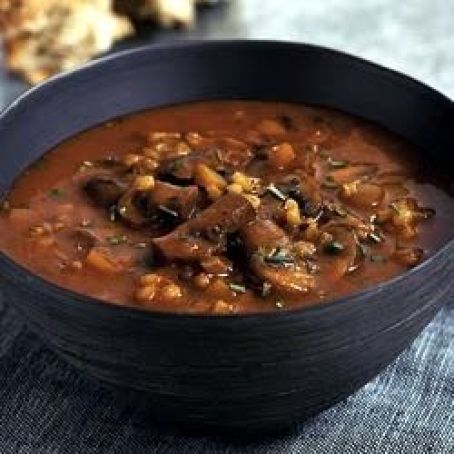 Mushroom Soup with Chives