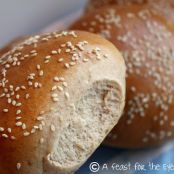 Best Whole Wheat Hamburger Buns - Made in an hour!