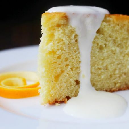 Spaghetti Squash Cake with Orange Cream