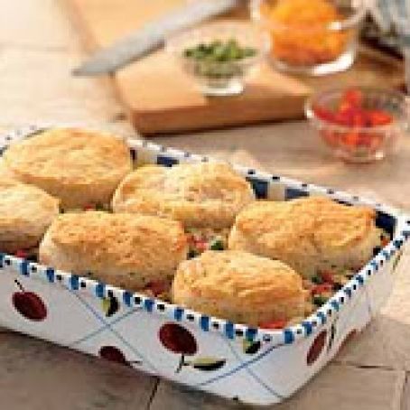 Creamed Chicken and Biscuits