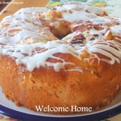 Homemade Apple Cake with Vanilla Glaze