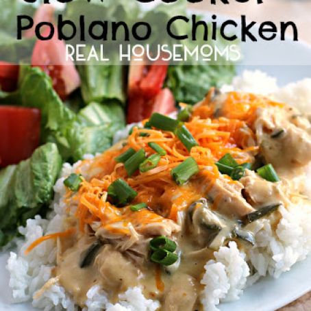 Poblano Chicken Slow Cooker