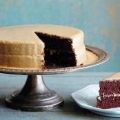 Lizzie's Old Fashioned Cocoa Cake with Caramel Icing