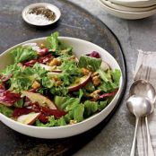 Candied Walnut, Pear, and Leafy Green Salad