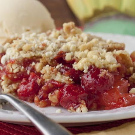 Cherry-Pineapple Crumb Cobbler