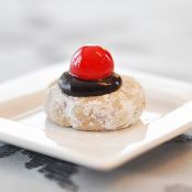 Dark Chocolate Cherry Thumbprints