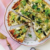 Scalloped Potato and Herb Tart