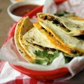 Snack:  Black Bean and Cilantro Quesadillas  (Whole Foods)