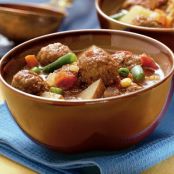 Slow Cooker Meatball Stone Soup