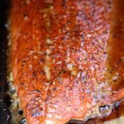 Cedar Plank Spice Rubbed Salmon