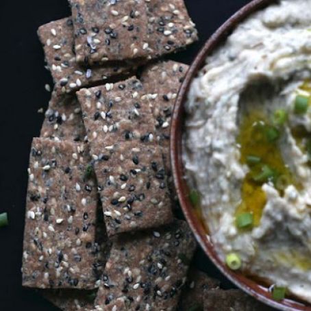 Whole Wheat Sesame Crackers