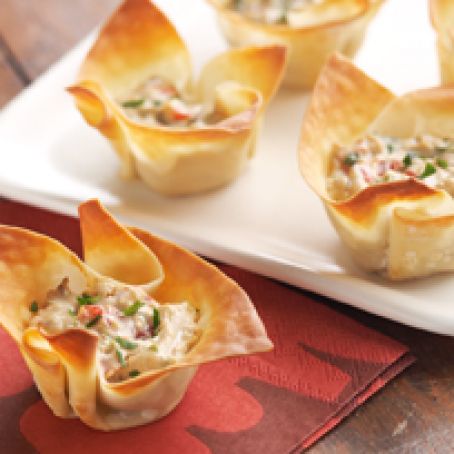 Mediterranean Won Ton Cups