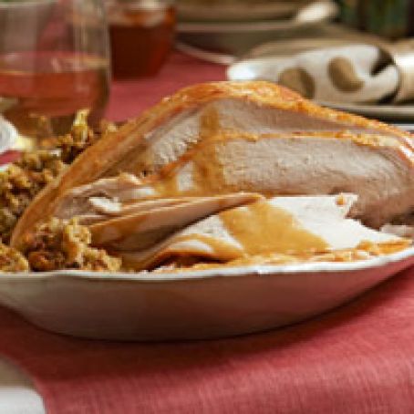 Turkey Breast with Stuffing and Gravy