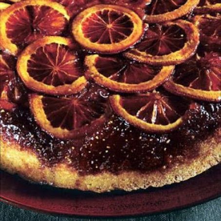 BLOOD ORANGE POLENTA UPSIDE DOWN CAKE