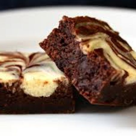 Mint Cream Cheese Brownies