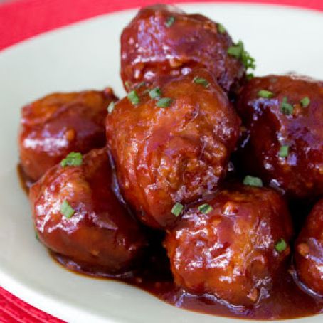 Sriracha BBQ Meatballs